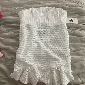 Here Comes The Sun white mini dress